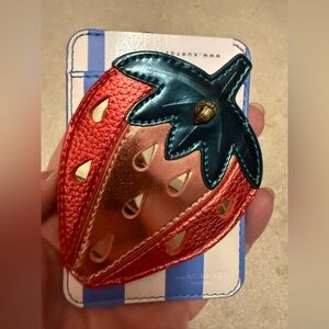 Kurt Geiger Red and Blue Strawberry Card Holder